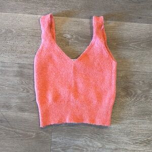 Coral Knit Sleeveless Top